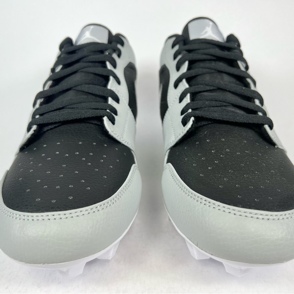 Jordan 1 Low TD Shadow Grey Black Football Cleats - Picture 4 of 10